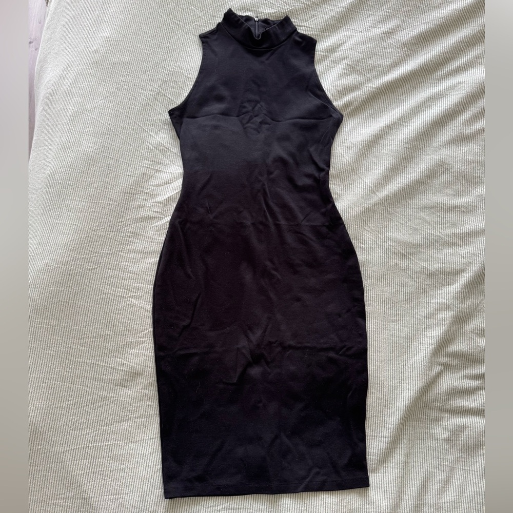 Vintage le chateau bodycon mockneck dress